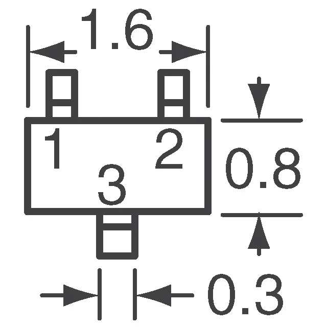 DTA113ZETL Rohm Semiconductor  Transistors bipolaires (BJT) pré-polarisés simples